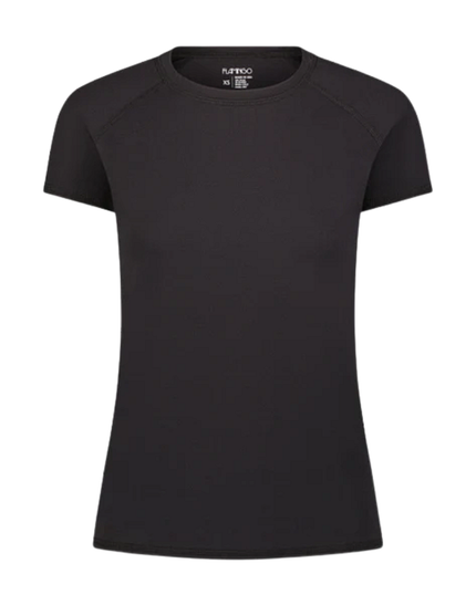 Flamingo 26FL803 Black Mesh Crew Neck Short Sleeve Rash Guard Myselflingerie.com
