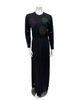 Pen-ky 11977MU Black Multi X Stitch Print Modal Nursing Nightgown Myselflingerie.com