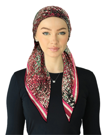 Cherie SP343-BE Berry Mix Adjustable Pre-Tied Open Back Bandanna Myselflingerie.com