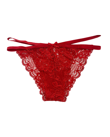 Love Libby C127 American Beauty Galloon Lace Cheeky with Elastic Straps Myselflingerie.com