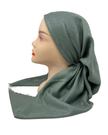 It's Younique OB-SHIM-FOGN Foam Green Shimmer Pre-Tied Open Back Bandanna with Velvet Grip Myselflingerie.com
