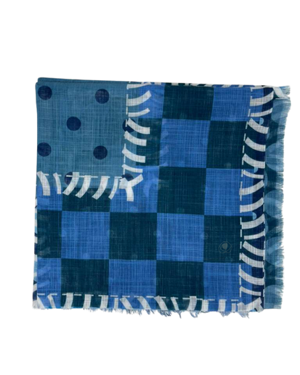 TYED Denim Patch Square Scarf