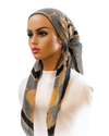 Ahead Black Loop Lineage Versatile Style Long Tails Open Back Pre-Tied Bandanna
