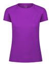 Flamingo Purple Mesh Crew Neck Short Sleeve Rash Guard