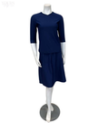 Jackie O' 2PC-SWMCV-NVY Navy Junior Swim Top & Skirt Set Myselflingerie.com