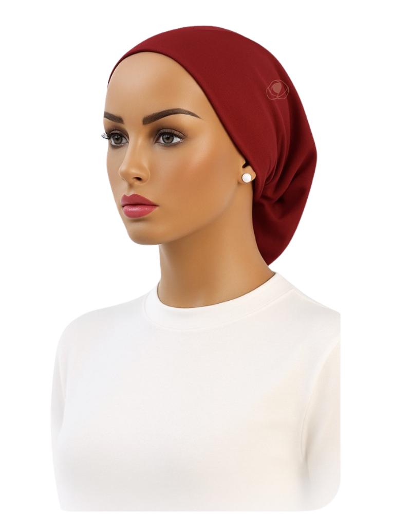 Ahead BN2755 Burgundy Adjustable Swim Beanie Myselflingerie.com