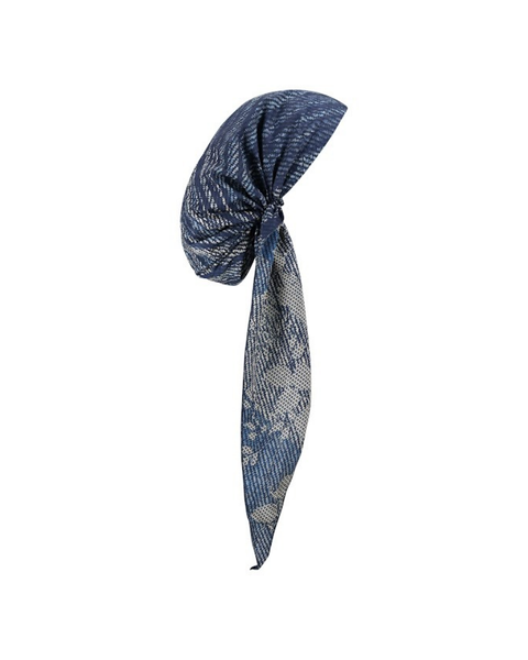 Lizi Headwear DST-C-26113 Washed Threads Silk Prints Adjustable Pre-Tied Bandanna with Velvet Grip Myselflingerie.com