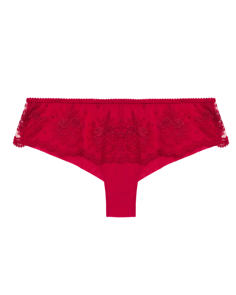 Simone Perele 1E2630 Opera Red Intrigue Lace Bikini