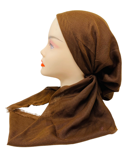 TYED Solid Rust Adjustable Pre-tied Bandanna with Velvet Grip Myselflingerie.com
