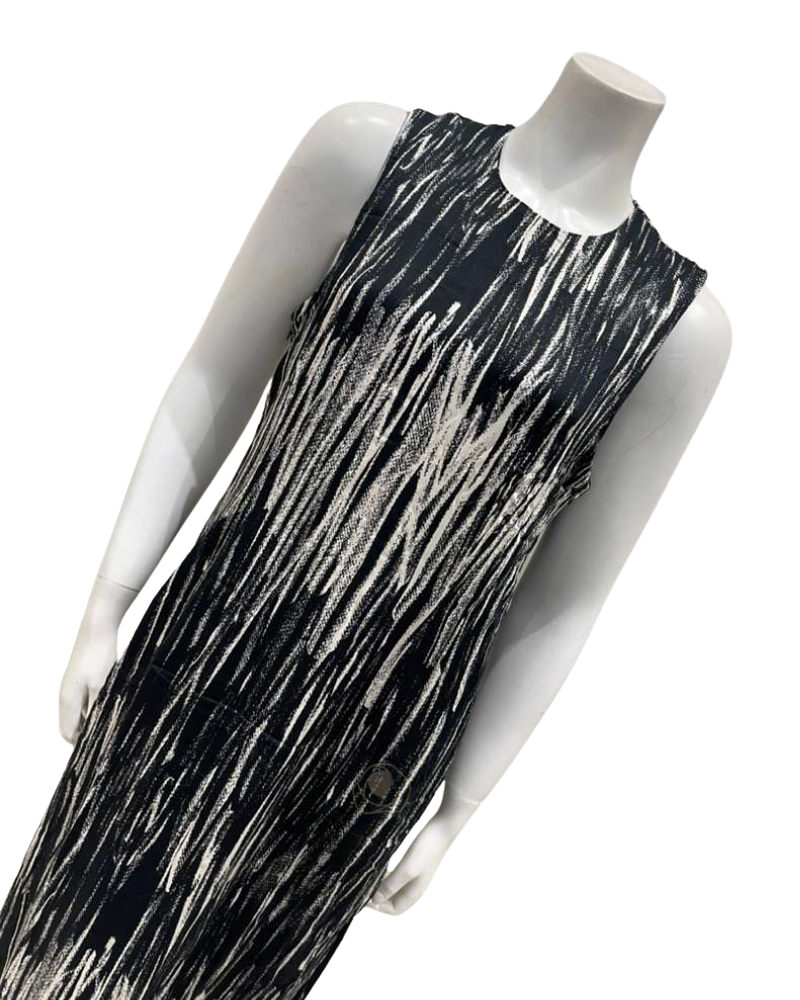 ORD DNP26115 + TRP26114 Black & White Tie-Up Top and Jumper Lounger Robe Set / Nursing Friendly Myselflingerie.com