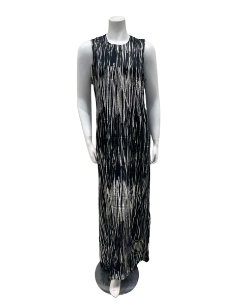 ORD Black & White Tie-Up Top and Jumper Lounger Robe Set / Nursing Friendly Myselflingerie.com