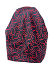 It's Younique OB-VINE-RD Red Vine Print Pre-Tied Open Back Bandanna with Velvet Grip Myselflingerie.com