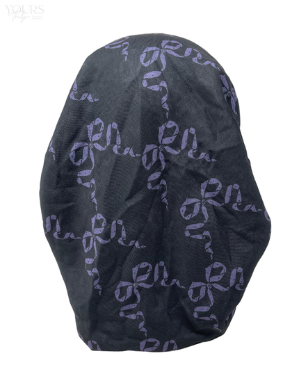 Ahead VT2593 Hot Pink Ribbon Lattice Versatile Style Long Tails Open Back Pre-Tied Bandanna Myselflingerie.com