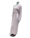 Verdiani 4505 Soft Pink Sheer Lace Motifs Modal Wrap Morning Robe Myselflingerie.com