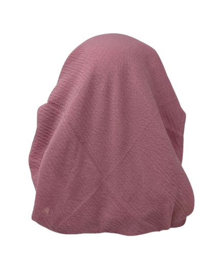 It's Younique OB-CRI-PI Solid Pink Crinkle Pre-Tied Open Back Bandanna with Velvet Grip Myselflingerie.com
