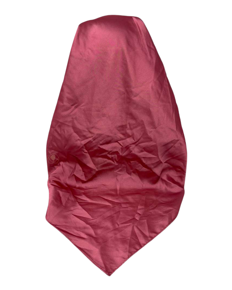 It's Younique OB-SOL-RO Solid Rose Pink Pre-Tied Open Back Bandanna with Velvet Grip Myselflingerie.com