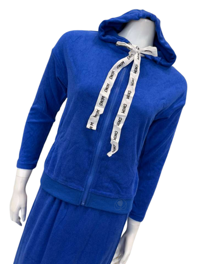 The Scarf Bar 12-972 Royal Swim Twill Tape Terry 2 Piece Set Myselflingerie.com