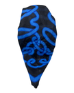 Ahead Black/Blue Entwine Versatile Style Long Tails Open Back Pre-Tied Bandanna Myselflingerie.com