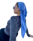 Scarf Bar SB Sky Blue Dri Fit Pre-Tied Bandanna with Velvet Grip Myselflingerie.com