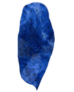 It's Younique OB-BL-TIE Blue Tie Dye with Black Dots Pre-Tied Open Back Bandanna with Velvet Grip Myselflingerie.com
