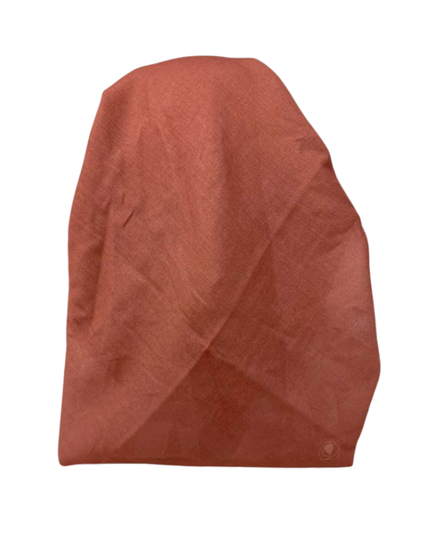 It's Younique OB-SOL-TOBWH Tobacco and White Border Pre-Tied Open Back Bandanna with Velvet Grip Myselflingerie.com