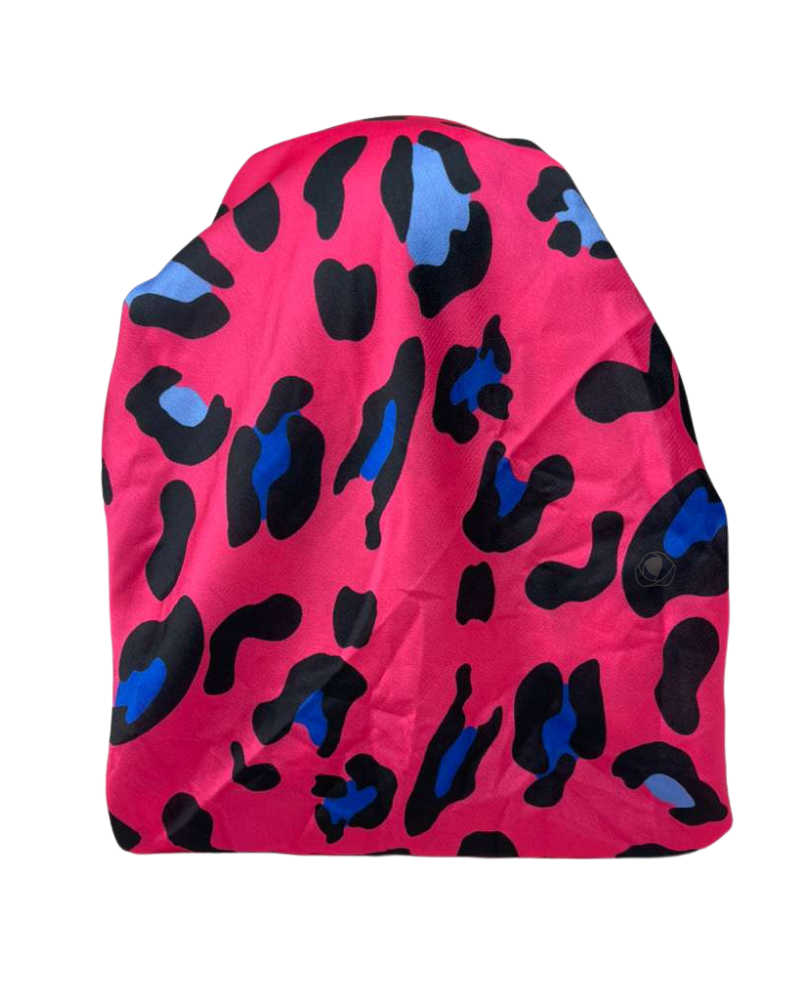 It's Younique OB-PI-CH Pink Cheetah Pre-Tied Open Back Bandanna with Velvet Grip Myselflingerie.com