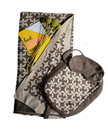 Pink Lemonade PLFBTRA30 Brown Chains Cotton Travel Blanket & Eye Mask Set Myselflingerie.com