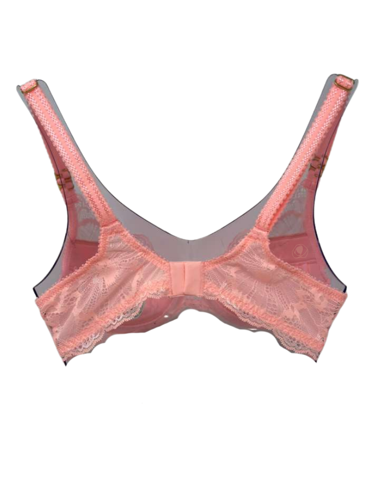 Chantelle Fluorescent Pink Muse Lace Push Up Bra