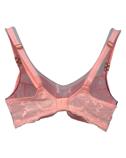 Chantelle Fluorescent Pink Muse Lace Underwire Bra Myselflingerie.com