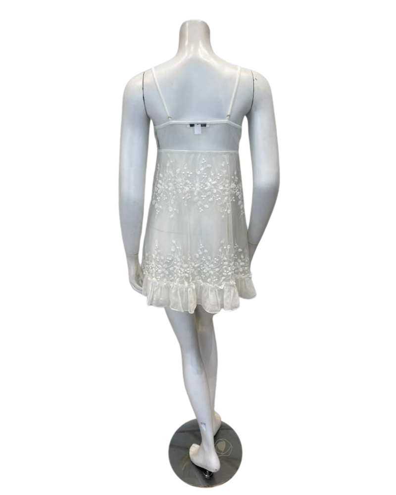 Rya Collection Ivory Tidal Chemise & Wrap Set Myselflingerie.com