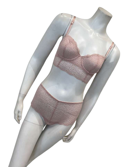 Btemptd Rose Smoke Untamed Demi Underwire Bralette & Thong Set Myselflingerie.com