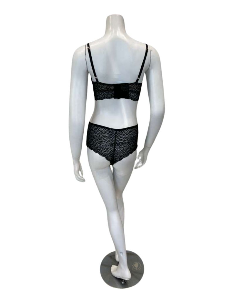 Btemptd Night Untamed Demi Underwire Bralette & Thong Set