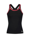 Flamingo 26FL02ZBK/CO Black/Coral 2 Piece Teen's Bathing Suit Tank with Shorts Myselflingerie.com