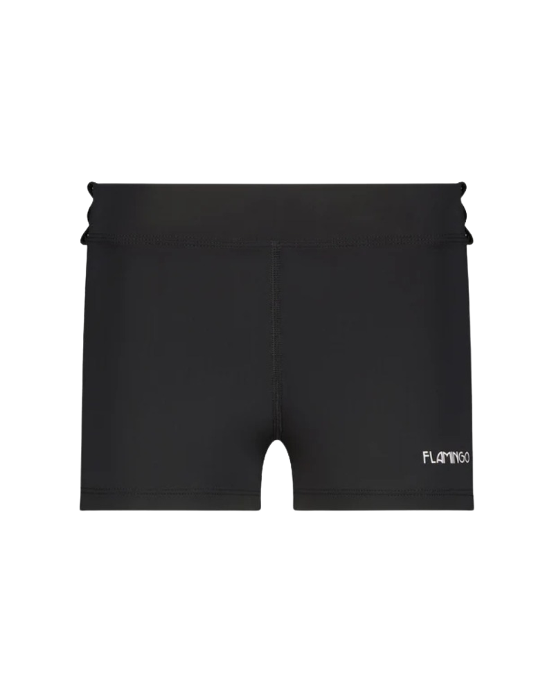 Flamingo 26FL02ZBK/PRL Black/Purple 2 Piece Teen's Bathing Suit Tank with Shorts Myselflingerie.com