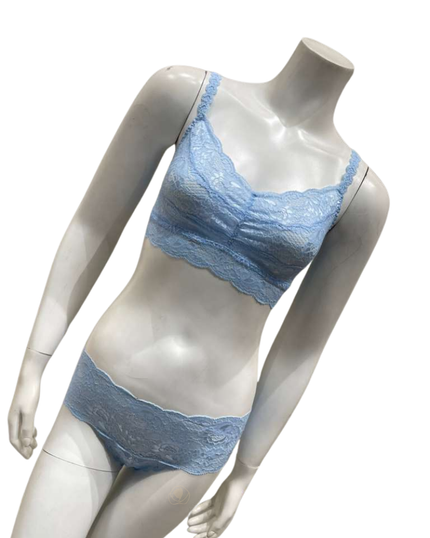 Cosabella NEVER1301+07ZL Sorrento Blue Sweetie Bralette & Panty Set Myselflingerie.com