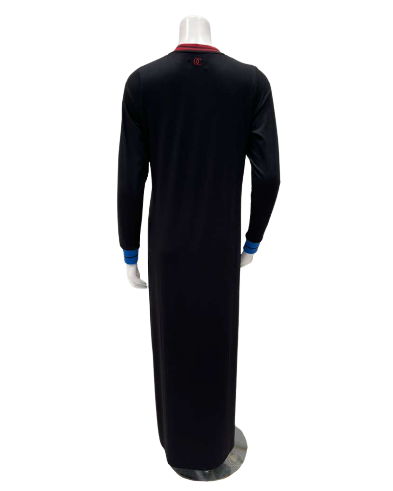 ORD PRO26S624 Black Heart Patches with Colorful Trims Modal Nightgown Myselflingerie.com