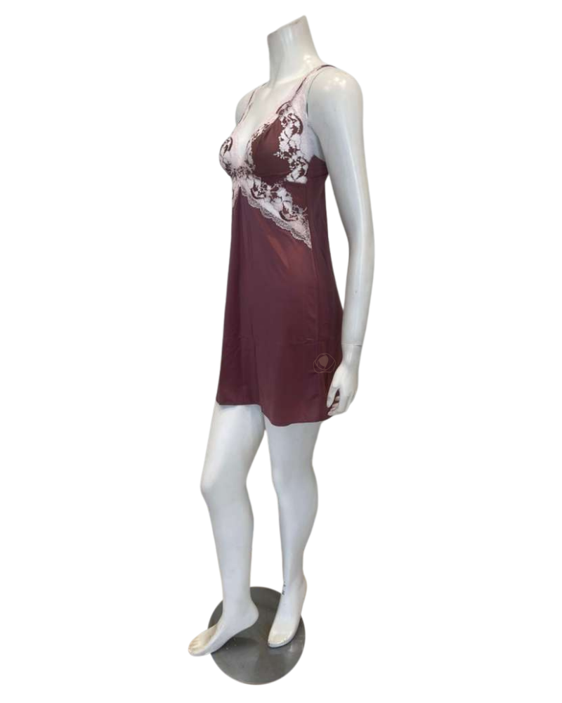 Wacoal 814481 Rose Brown / Cradle Pink Modern Affair Chemise Myselflingerie.com
