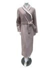 Iora Lingerie 25612C Dusty Mauve Pom Pom Trim Wrap Robe Myselflingerie.com