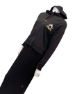 Sparrow Black with Royal Embroidery Zip Up Hoodie Myselflingerie.com