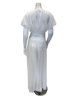 Oh! Zuza 4537 Ivory Sheer Chiffon Long Robe Myselflingerie.com