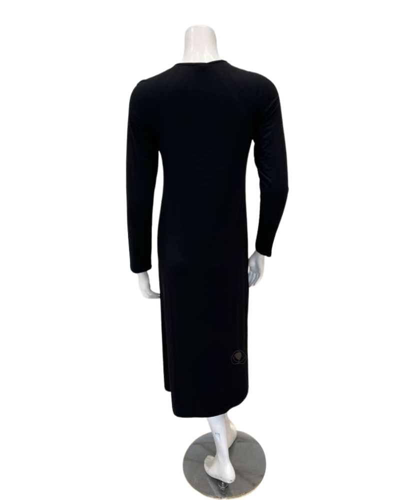 Oh! Zuza V20 Black and Lace Modal Nightshirt Myselflingerie.com