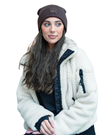 Tal New York TSLDC The Sherpa Logo Dark Chocolate Beanie Myselflingerie.com