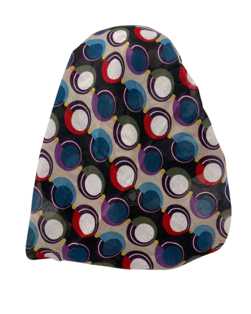 It's Younique OB-BUB-MU Multicolor Bubbles Pre-Tied Open Back Bandanna with Velvet Grip Myselflingerie.com