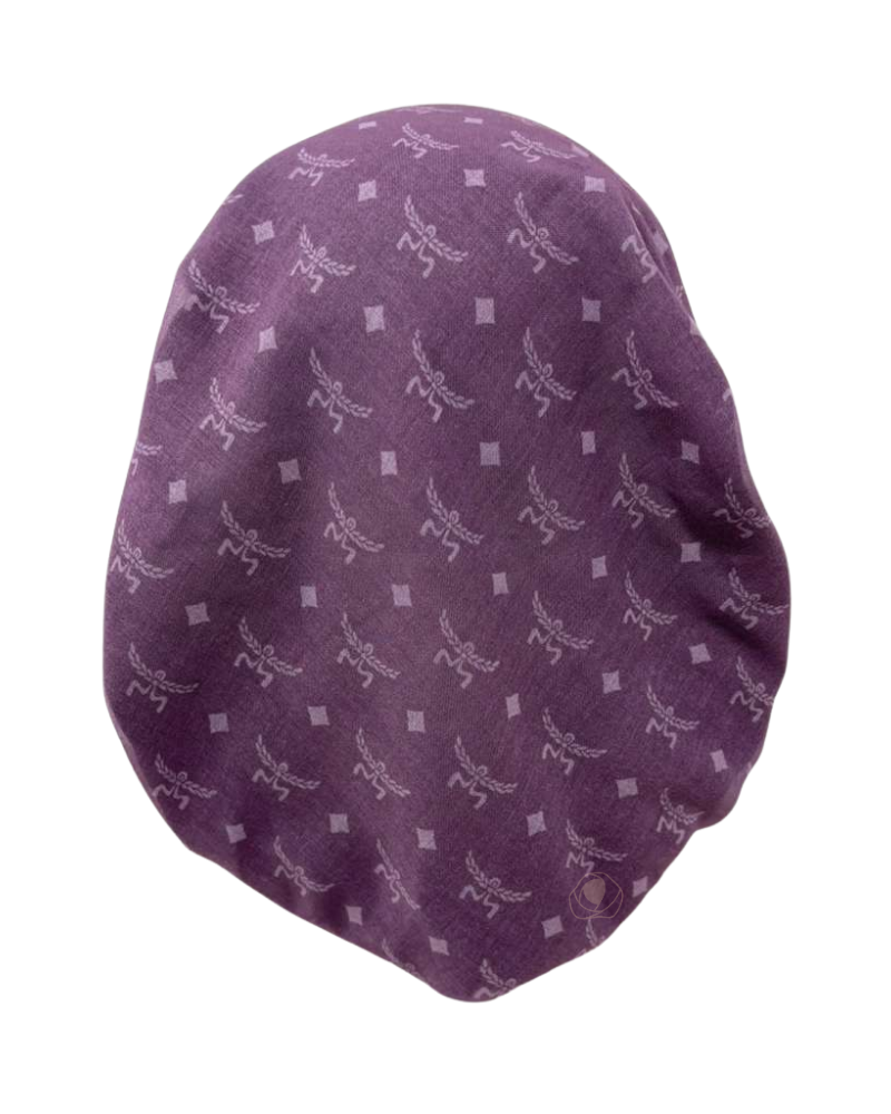 Ahead P2796 Lavender Imprint Classic Fit Pre-Tied Bandanna Myselflingerie.com