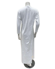 Chicolli N5123 White Debossed Pull On Cotton Nightgown Myselflingerie.com