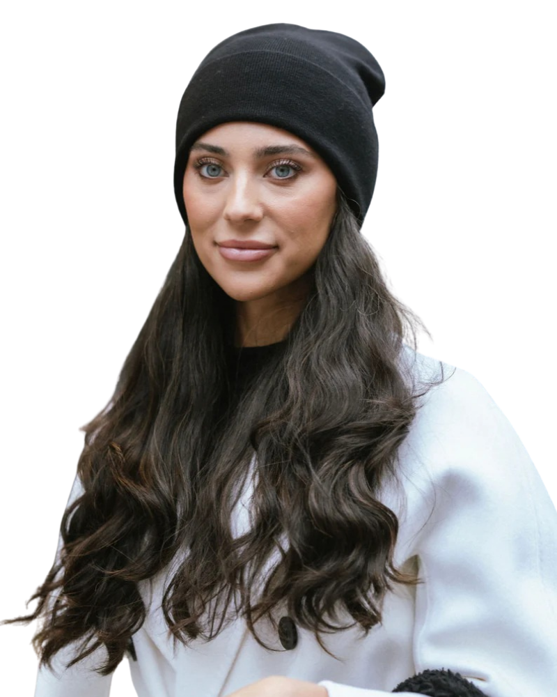 Tal New York TCCB The Cloud Cuff Black Beanie Myselflingerie.com