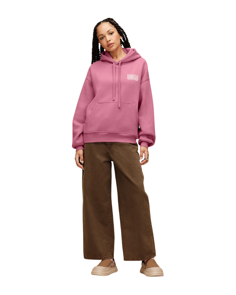 UGG Dusty Orchid UGG Logo Hoodie Myselflingerie.com