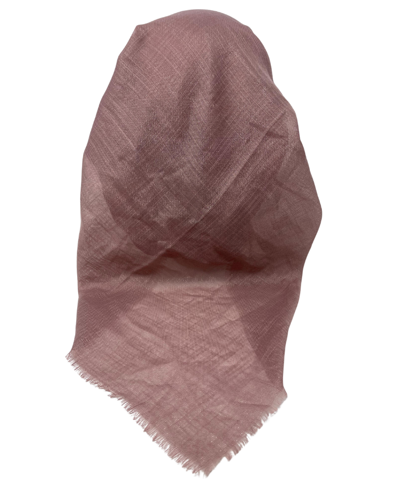 It's Younique OB-SHIM-PI Solid Pink Shimmer Pre-Tied Open Back Bandanna with Velvet Grip Myselflingerie.com