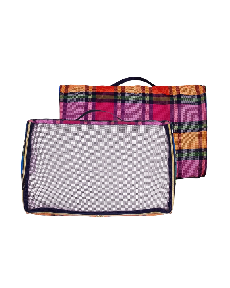 Kate Spade Grand Plaid Duo Packing Cube Set Myselflingerie.com