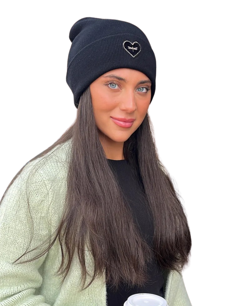 Tal New York TGHC The Gunmetal Heart Heather Charcoal Beanie Myselflingerie.com
